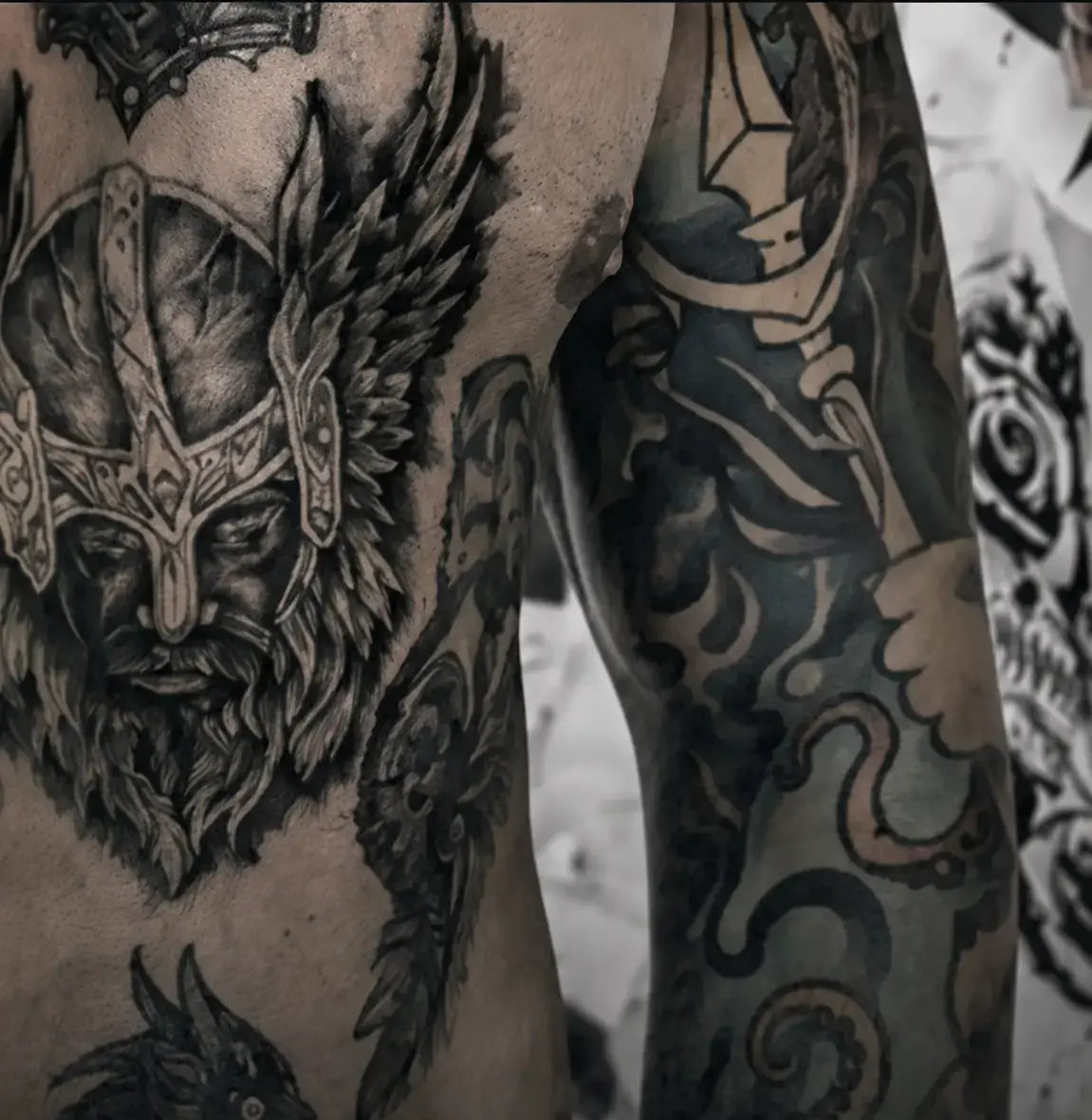 Black-and-Color-Tattoo