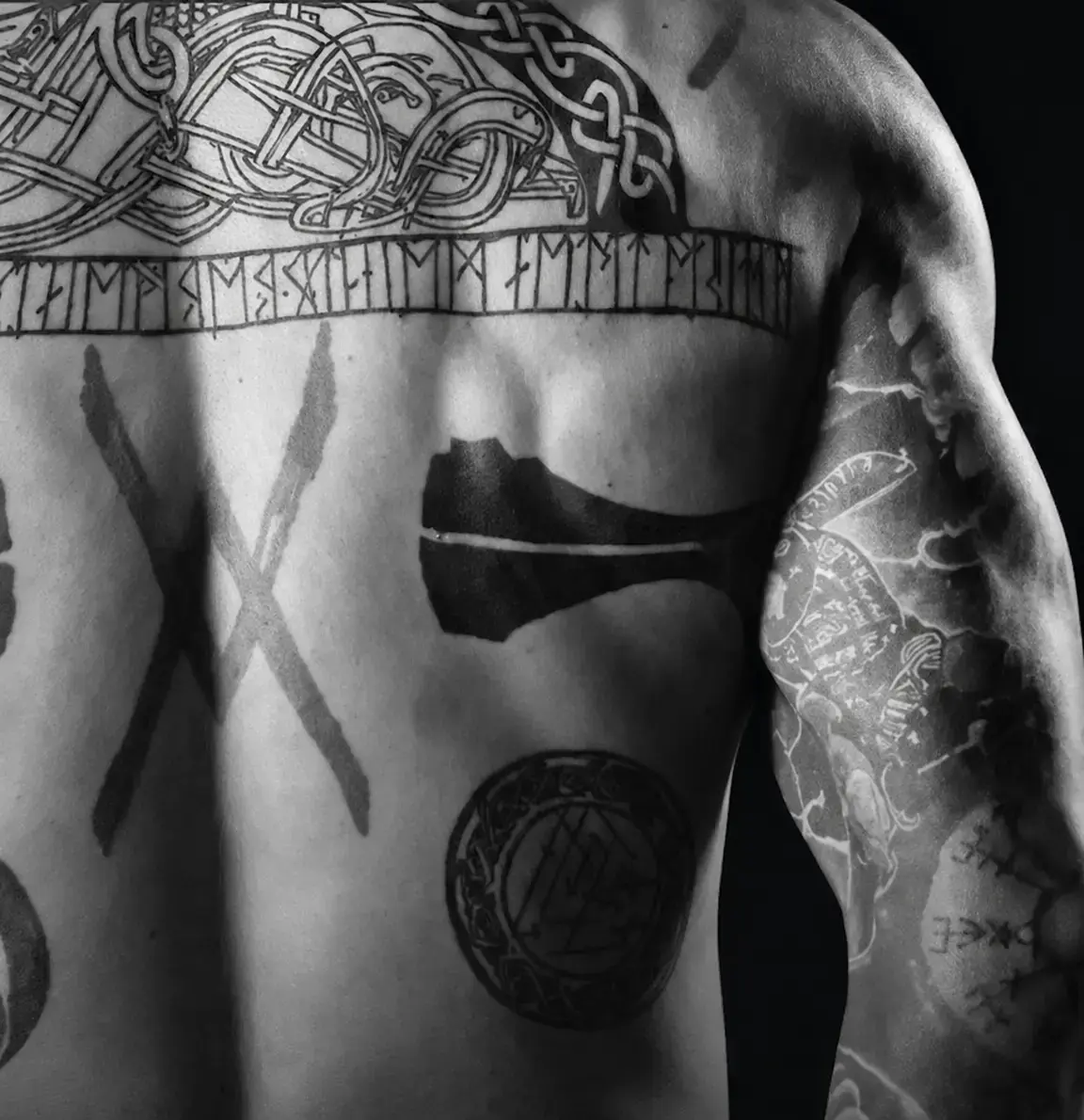 Ornamentales Tattoo-Detail