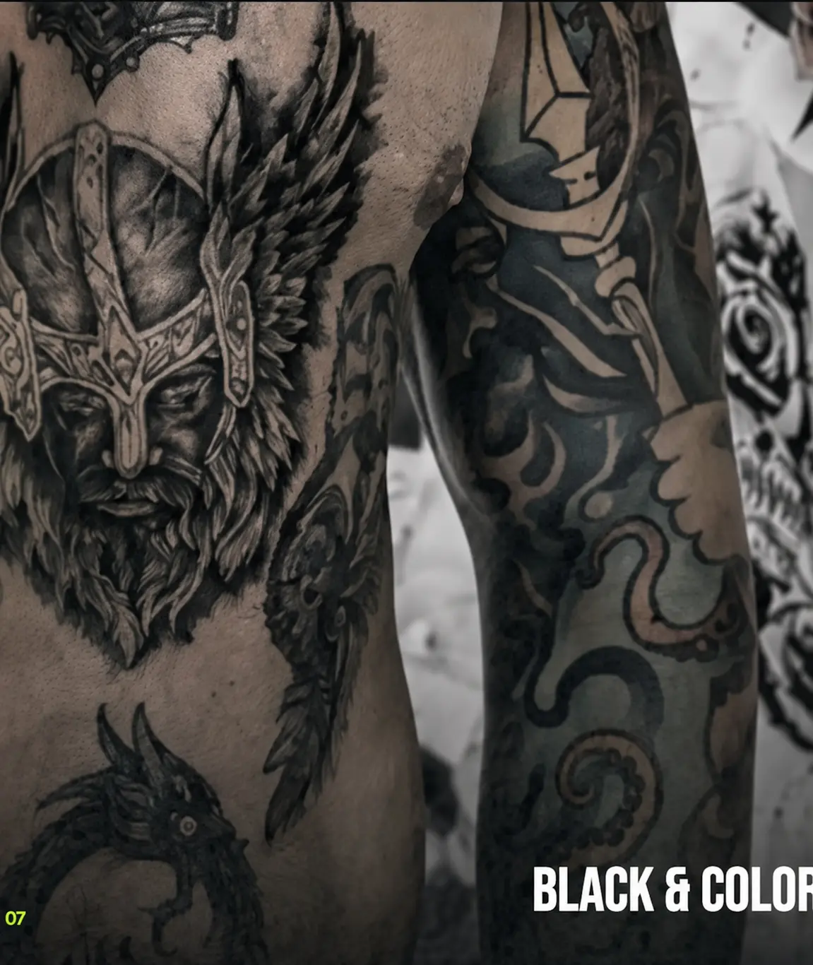 Black-and-Color-Tattoo