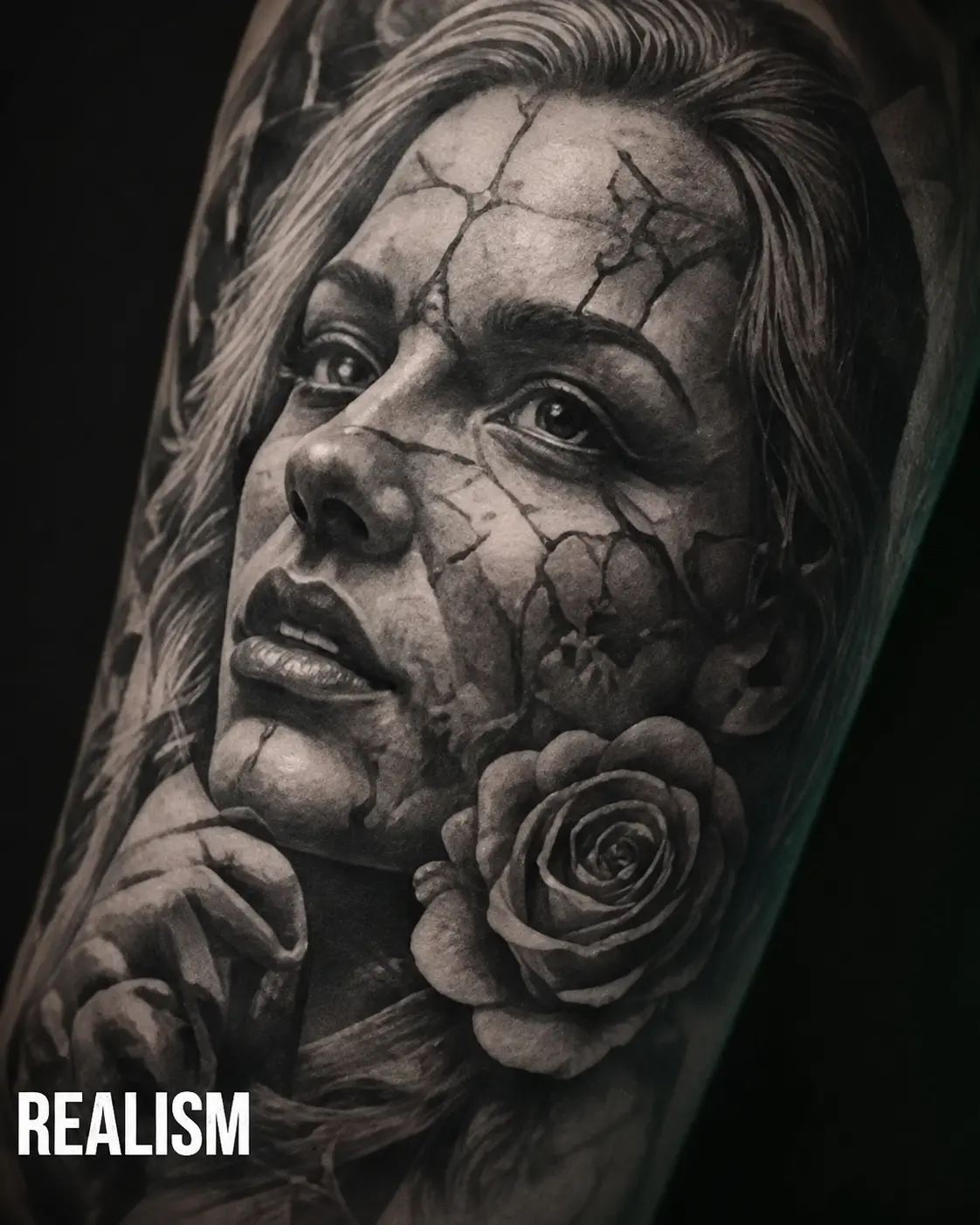 Realistisches Portrait-Tattoo